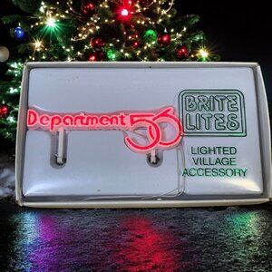 Dept 56 Brite Lites Red Department 56 Animated Sign Village Accessory - 1997